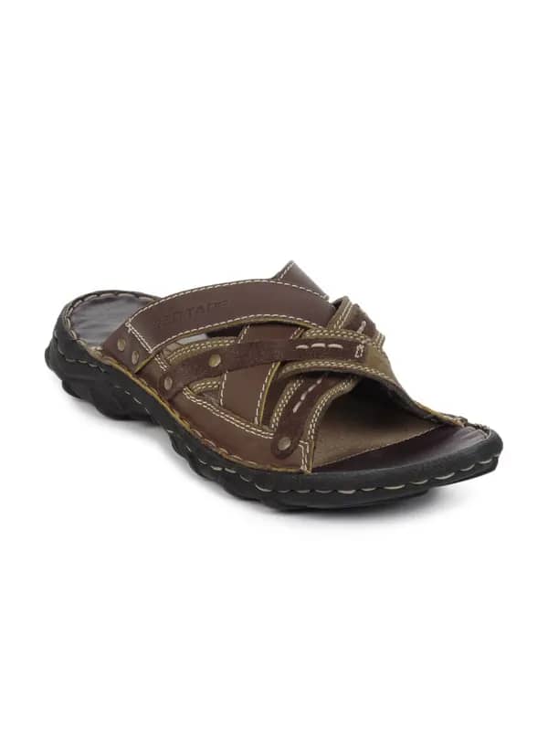 Red Tape Men Brown Sandals
