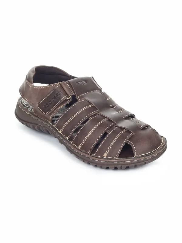 Red Tape Men Brown Sandals
