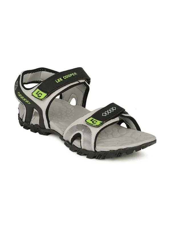 Lee Cooper Men Black & Beige Sandals