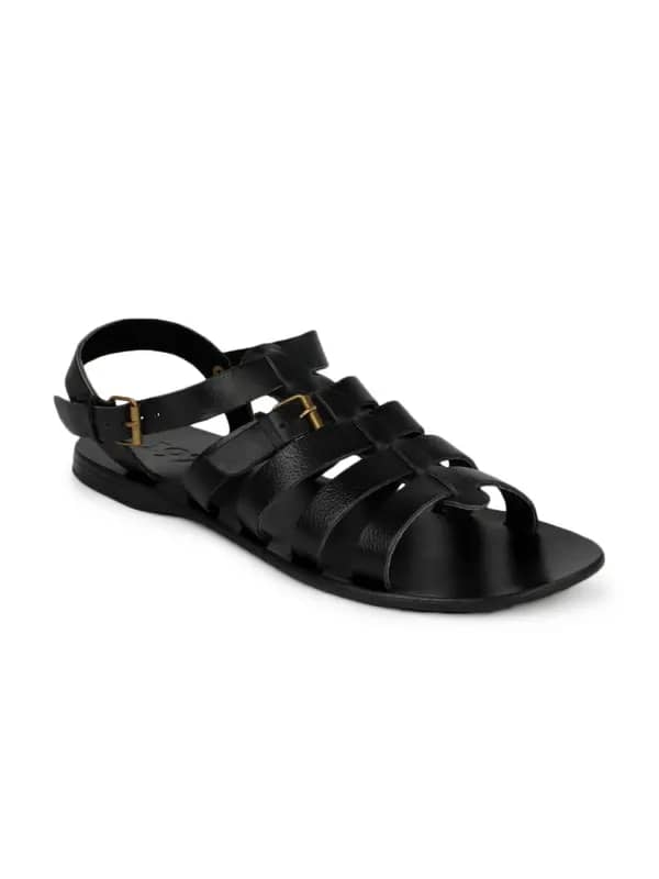 Estd. 1977 Men Black Sandals