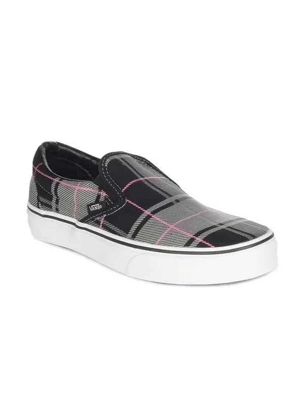 Vans Unisex Black & Grey Classic Shoes