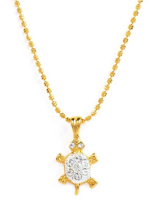 Estelle Women Gold Pendant with Chain