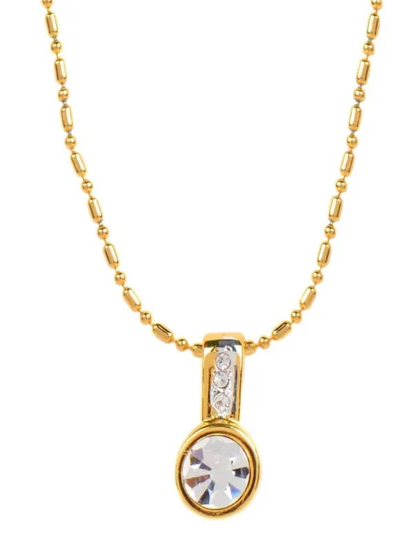 Estelle Women Gold Pendant with Chain