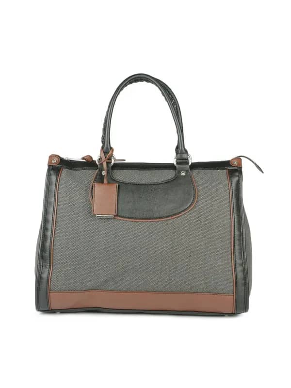 French Connection Women Grey & Brown Handbag
