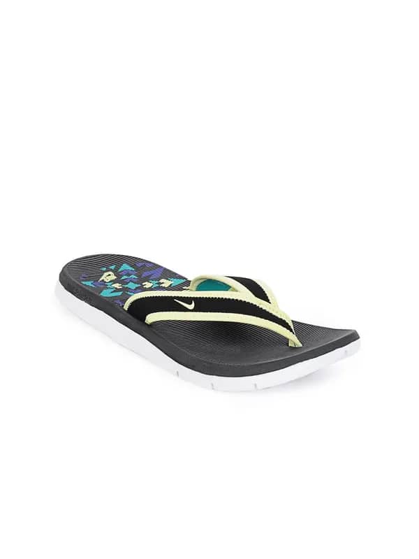 Nike Women Black Solarsoft Thong Flip Flops