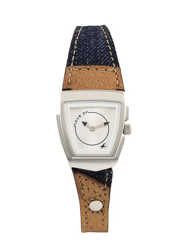 Fastrack Women Steel Dial Watch