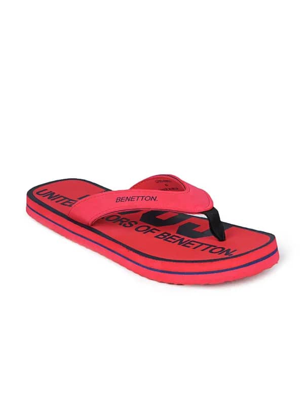 United Colors of Benetton Men Red Flip Flop