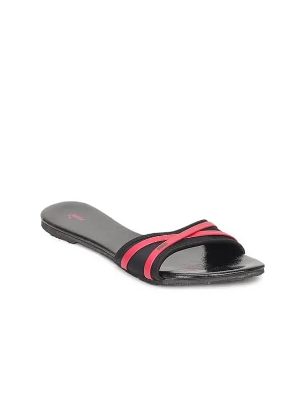 Puma Women Black Crazy Slide Flats