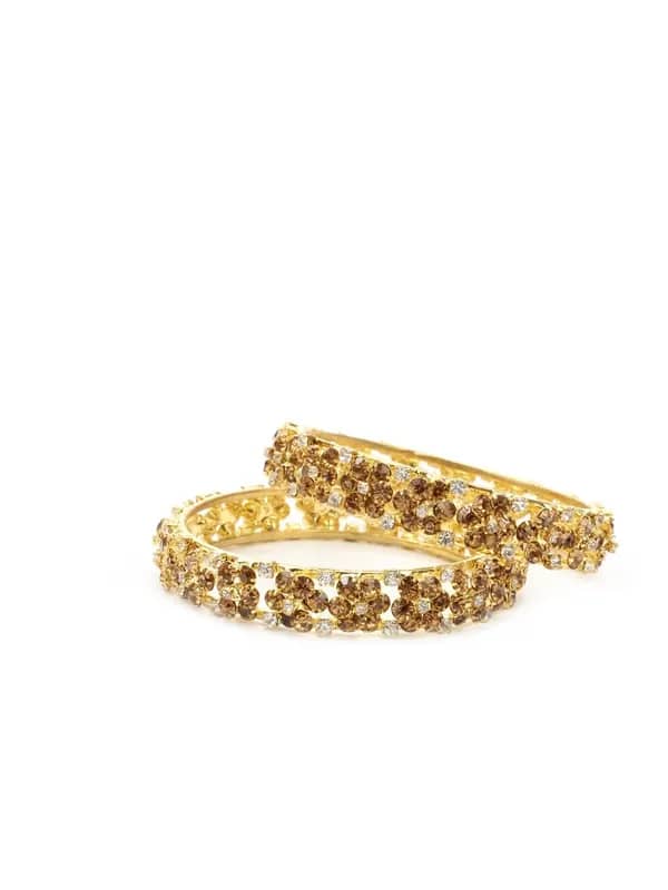 Royal Diadem Set of 2 Golden Bangles