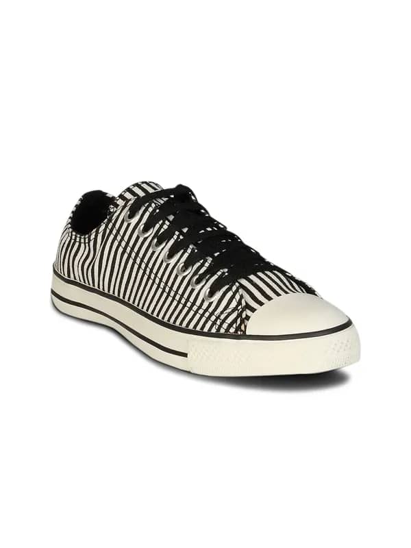 Converse Unisex Strips White Canvas Shoe