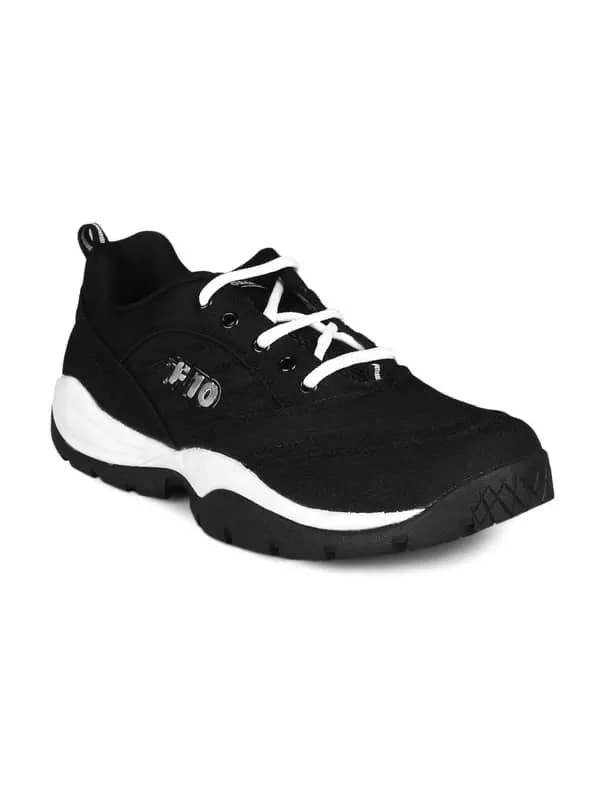 Force 10 Men Black Sports Shoes