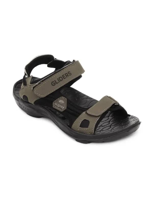 Gliders Men Black & Brown Volant Sandals