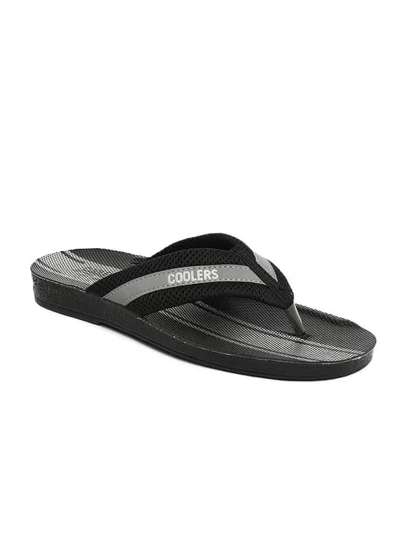 Coolers Men Black Pokar Flip Flops