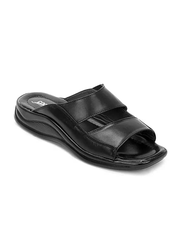 Coolers Men Black Sandals