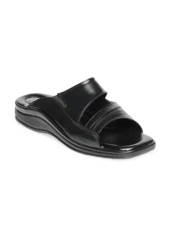 Coolers Men Black Sandals
