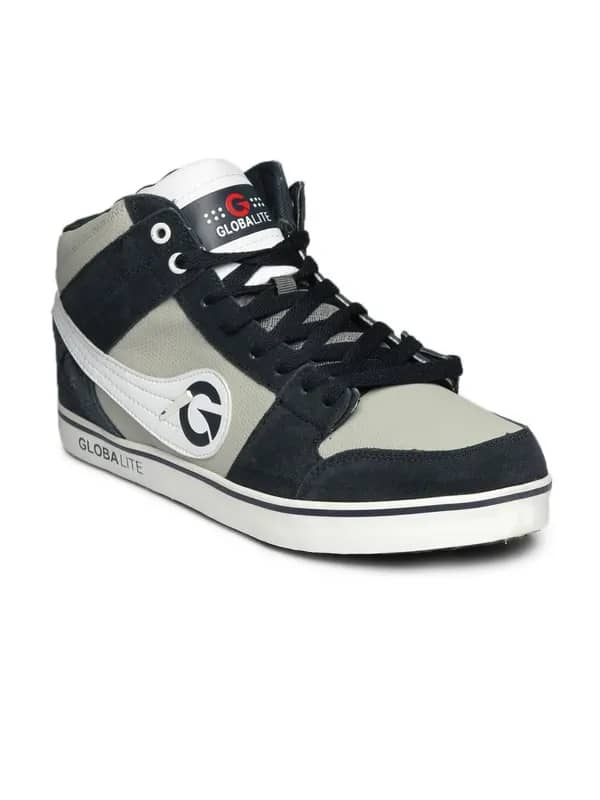 Globalite Men Navy Blue Skid Shoes