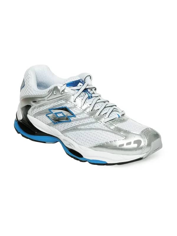 Lotto Men White & Silver Sports Shoes