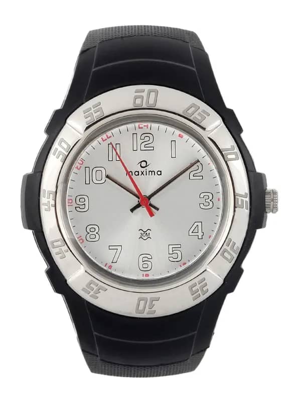 Maxima Men Silver Dial Watch
