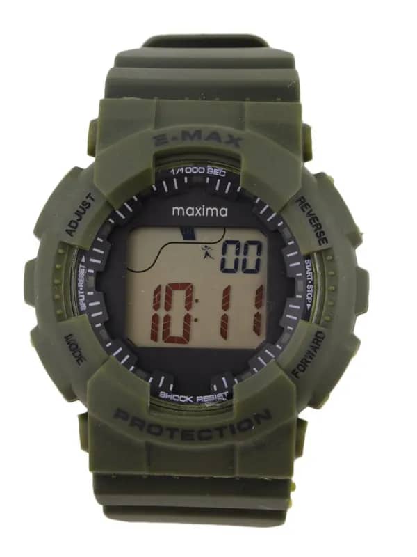 Maxima Attivo Men Olive Green Digital Watch