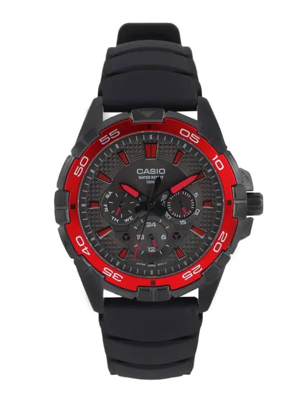 CASIO ENTICER Men Black Dial Chronograph Watch A515