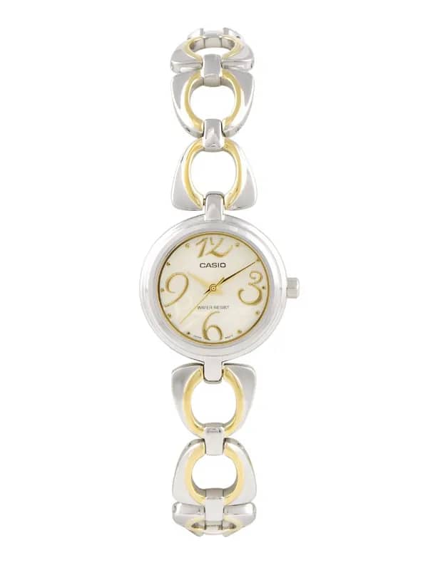 CASIO ENTICER Women Cream Dial Analogue Watch A651