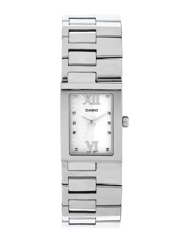 CASIO ENTICER Women Pink White Analogue Watch A663