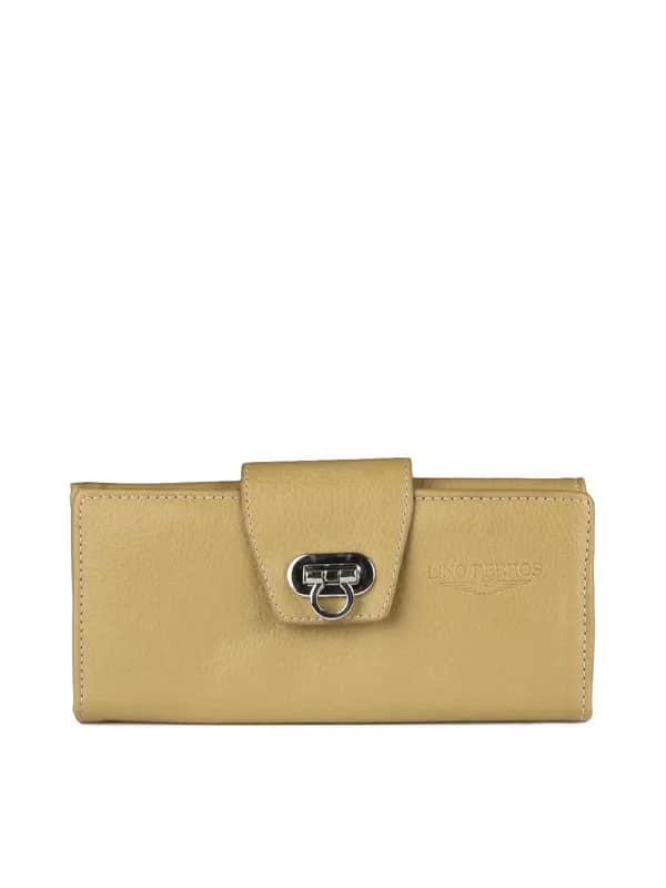 Lino Perros Women Beige Twofold Wallet