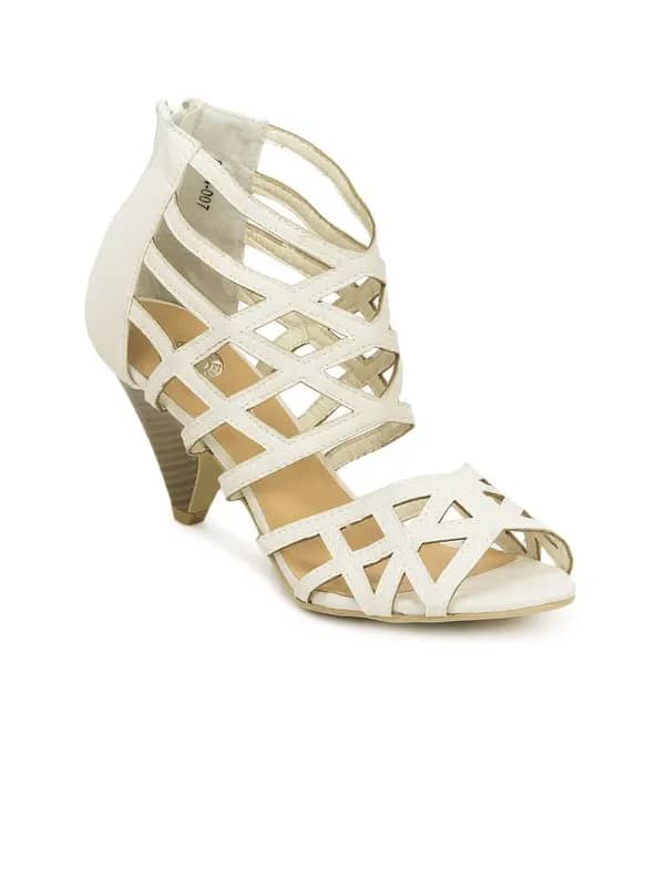 Cobblerz Women White Sandals