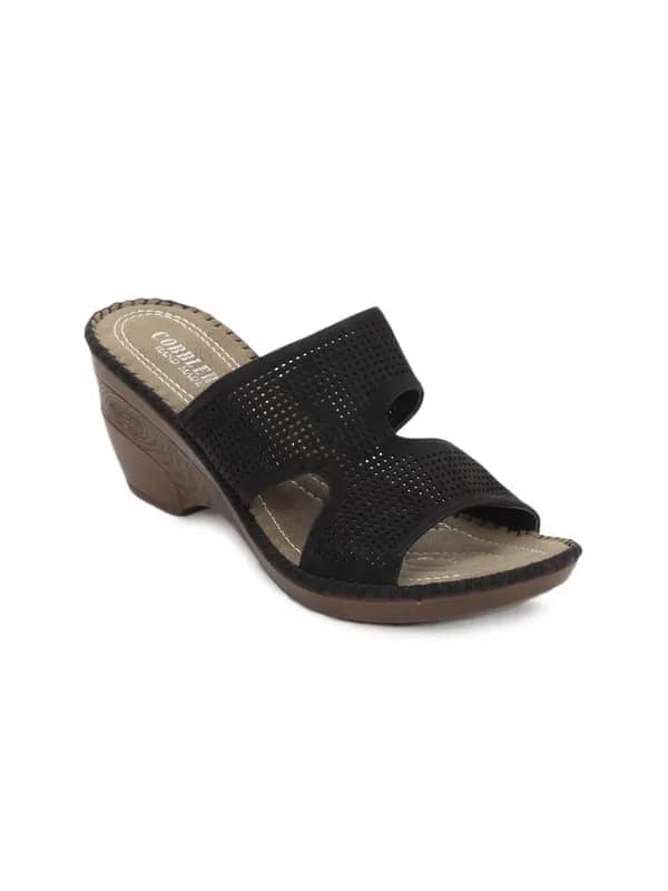 Cobblerz Women Black Sandals