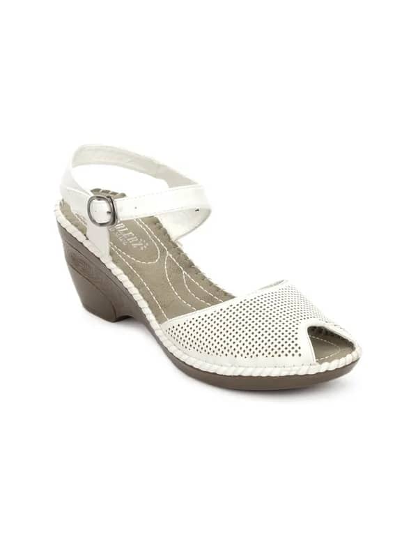 Cobblerz Women White Sandals