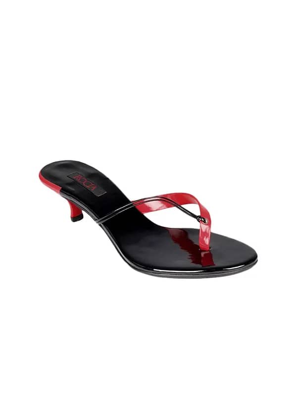 Rocia Women Black & Red Sandals