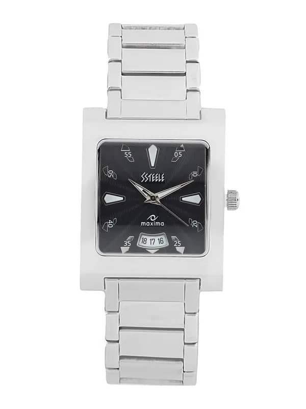 Maxima Men Black Dial Watch