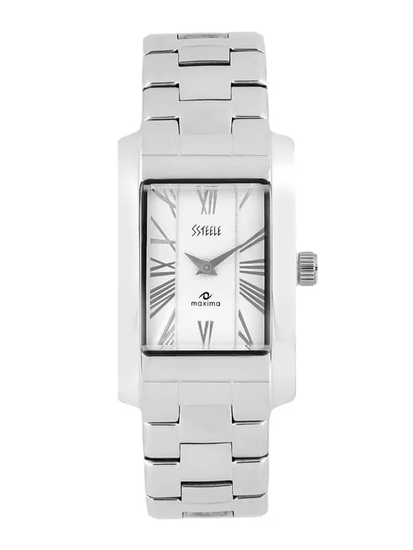 Maxima Men White Dial Watch