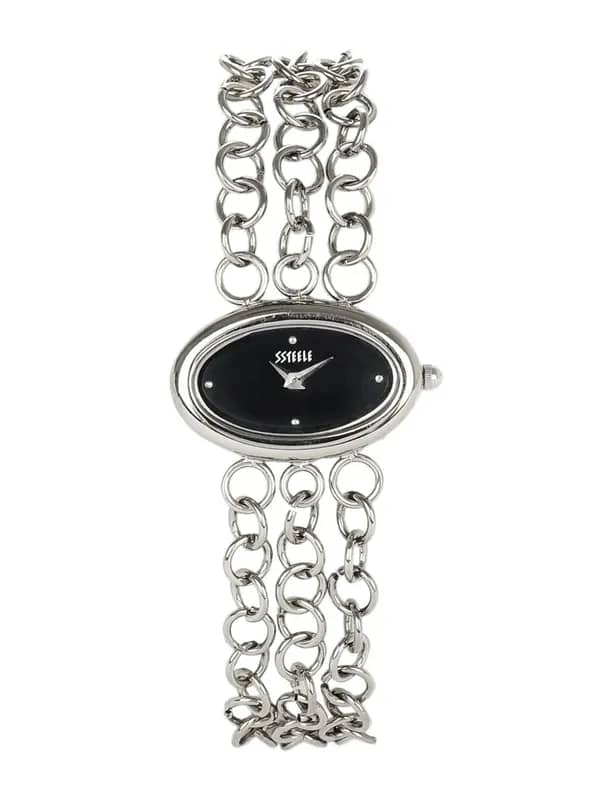 Maxima Women Black Dial Watch