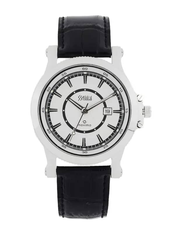 Maxima Men Silver Dial Watch