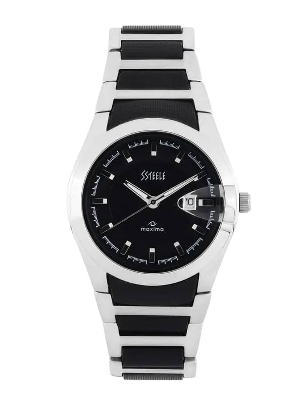 Maxima Men Black Dial Watch