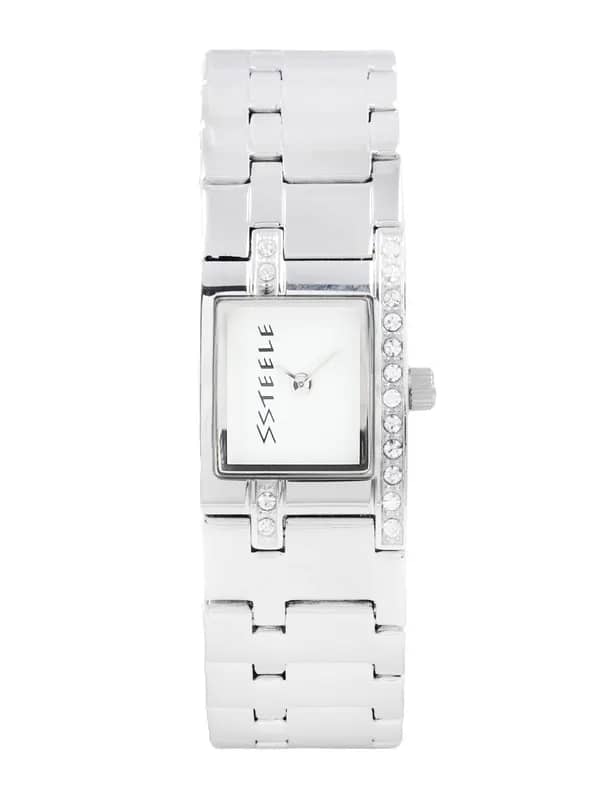 Maxima Women White Dial Watch