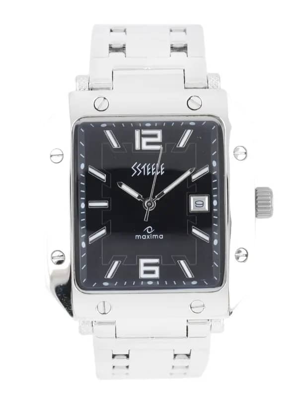 Maxima Men Black Dial Watch