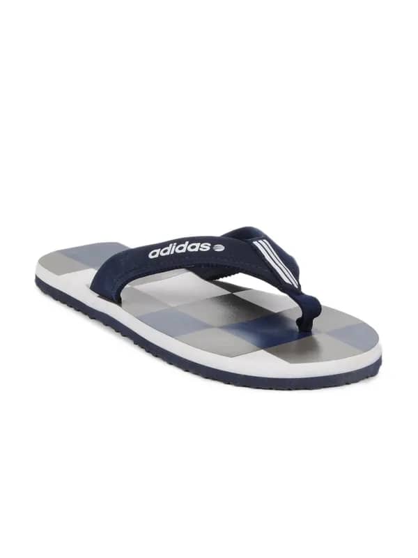 ADIDAS Men White Check Mens Flip Flops