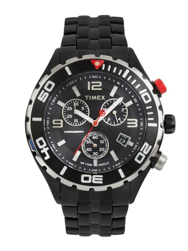 Timex Men Gunmetal Toned Dial Watch