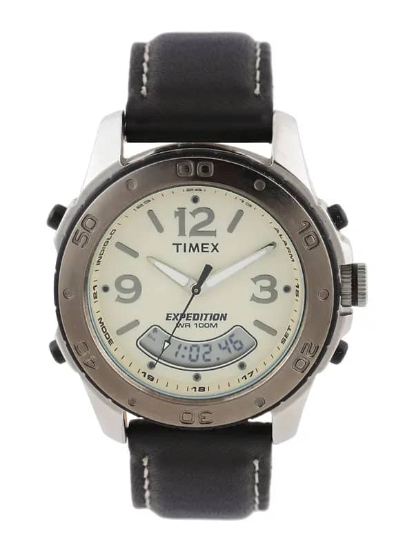 Timex Expedition Men Off-White Dial Analogue & Digital Watch T41361