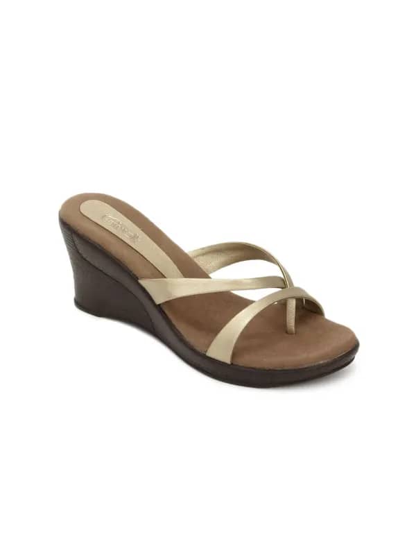 Catwalk Women Gold Coloured Wedges