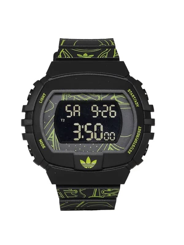 ADIDAS Unisex Chronographic Digital Black Watch