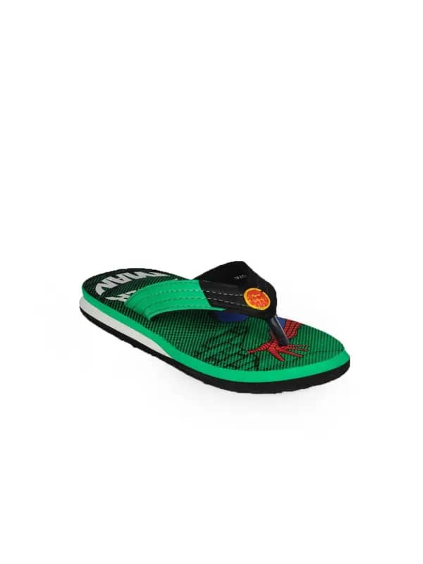 Marvel Boys Green Flip Flops