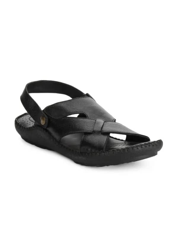 Franco Leone Men Black Sandals