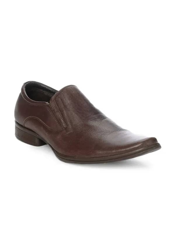 Franco Leone Men Brown Formal Shoes