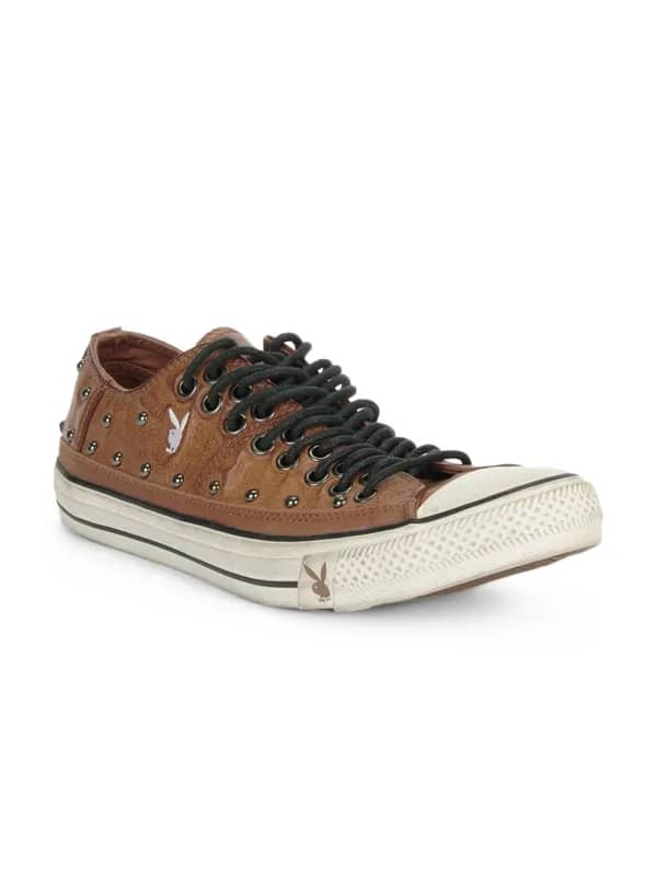 Playboy Men Brown Low Cut Lace Up Shoes