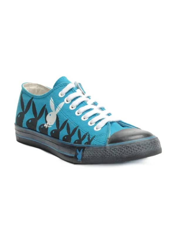 Playboy Men Blue Canvas Shoes