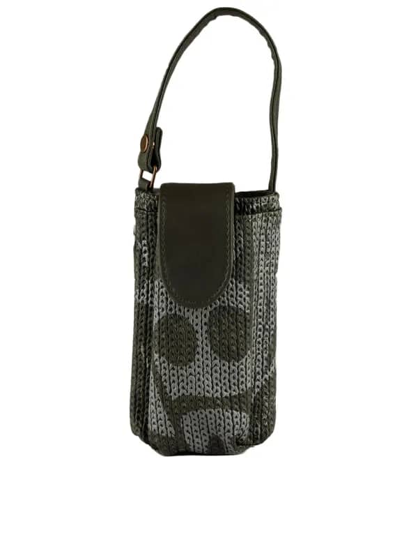 Baggit Women Grey Doodle Jhuti Mobile Pouch