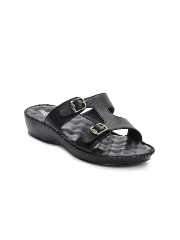Tiptopp Women Black Flats
